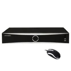 CCTV de Vigilância NVR Hikvision DS-7732NXI-K4(D) Embedded Acusense 7700S 32CH / Uhd 4K / HDMI / VGA / RS232 / USB / Lan - Preto + Mouse