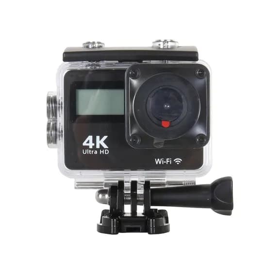 Câmera 4K Touch Screen com 2 Visores Preto