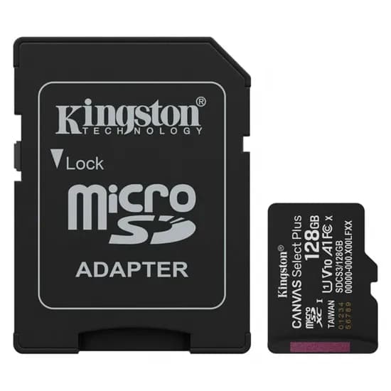 Cartao Microsd 128GB Kingston 150MB/s SDCS3/128GB SDCS3/128GB Canvas Plus