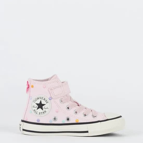 Calzado Converse Velcro Polca Dots Bota Rosa
