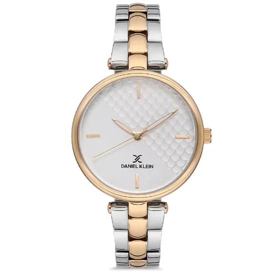 Relógio Feminino Daniel Klein DK.1.12556-5 Premium - Prata/Ouro