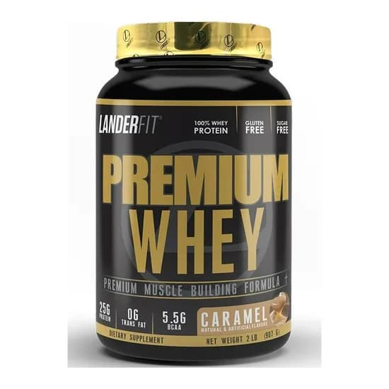 Landerfit Premium Whey Protein 2LBS Caramel