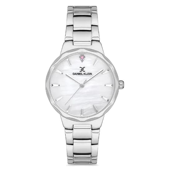 Relógio Analógico Feminino Daniel Klein DK.1.12702-1 Premium Ladies / Pulseira de Aço Inoxidável - Prata