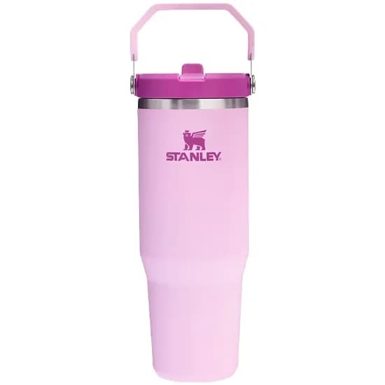 Garrafa Térmico Stanley The Iceflow Flip Straw Tumbler de 887 ML - Cherry Blossom
