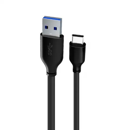 Cabo USB-A Macho 3.0 para USB-C Macho, 2M FTX CT-C160-U33-CMAMN-B2, 5V, 5A, 5GBPS, Preto