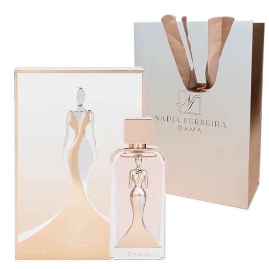 Perfume Feminino Nadia Ferreira Dama Edp 100 ML + Bolsa