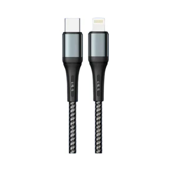 Cable Luxor LX-9736B USB-C A Lightning 1M