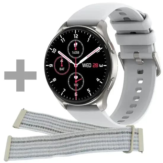 Relógio Blackview X20 com Bluetooth - Prata/Cinza + Pulseira