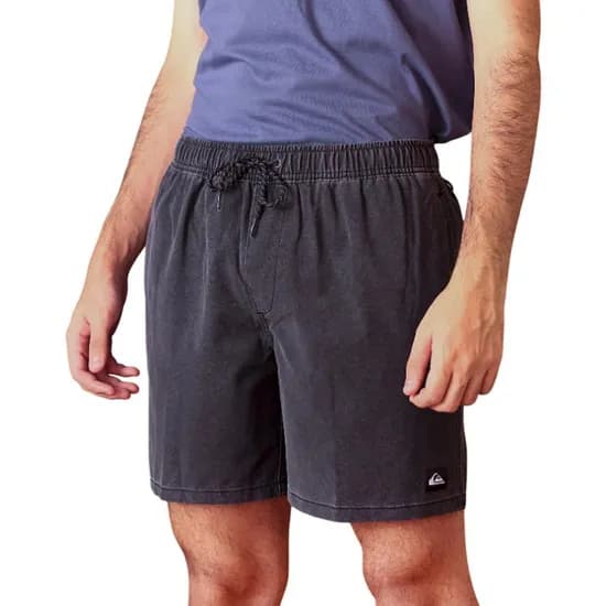 Bermuda Quiksilver Baqo Moda Volley Negro