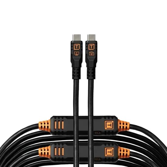 Cabo USB-C para USB-C Tether Tools Tetherpro 10 GBPS para Câmera - Preto 9.4 Metros (CUC31G2-BLK)