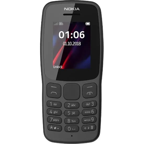 Celular Nokia 106 TA-1190 Single Sim / 1.77" / 800MAH - Preto