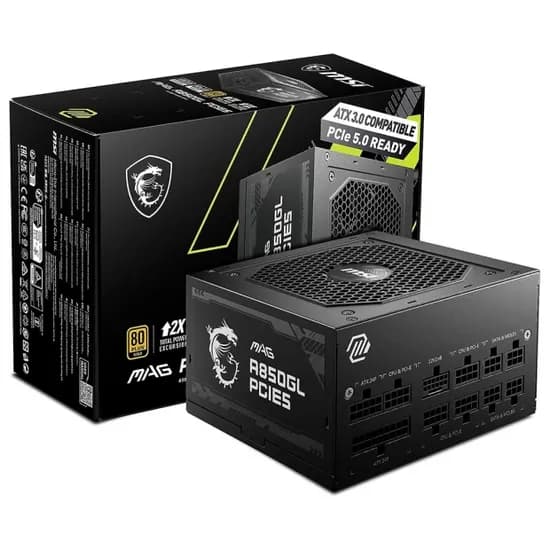 Fonte 850W MSI MPG A850GL PCIE5 306-7ZP8A23-CE0
