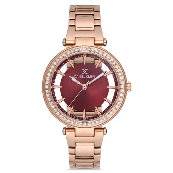 Relógio Analógico Feminino Daniel Klein DK.1.12681-2 Premium Ladies / Pulseira de Aço Inoxidável - Rose Gold