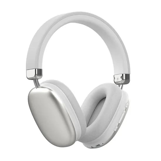 Fone de Ouvido Sem Fio Xo XO-BE45 Stereo Wireless com Bluetooth V5.3 - Branco/Cinza