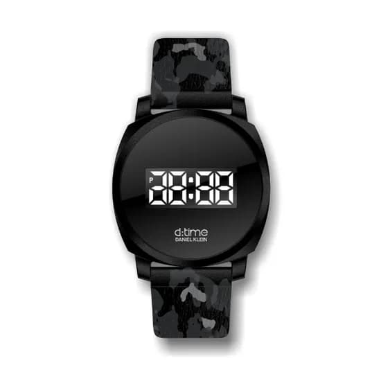 Relógio Digital Masculino Daniel Klein D Time DK.1.12383-4 - Preto Camuflado