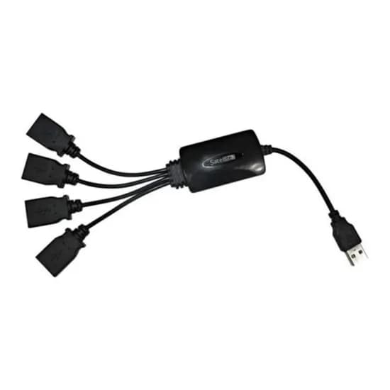 Hub 4 Portas Sate A-HUB05 Preto USB 2.0