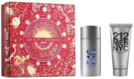 Kit Perfume Carolina Herrera 212 Men NYC Edt 100ML + After Shave 100ML - Masculino