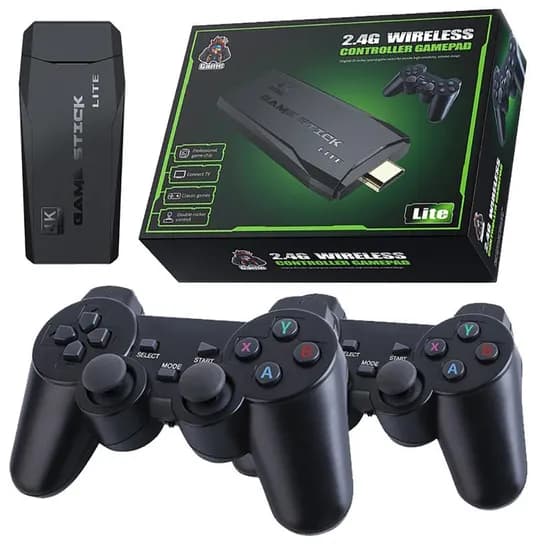 Game Stick Lite 4K 2.4G Wireless Controller Gamepad 10.000 Jogos
