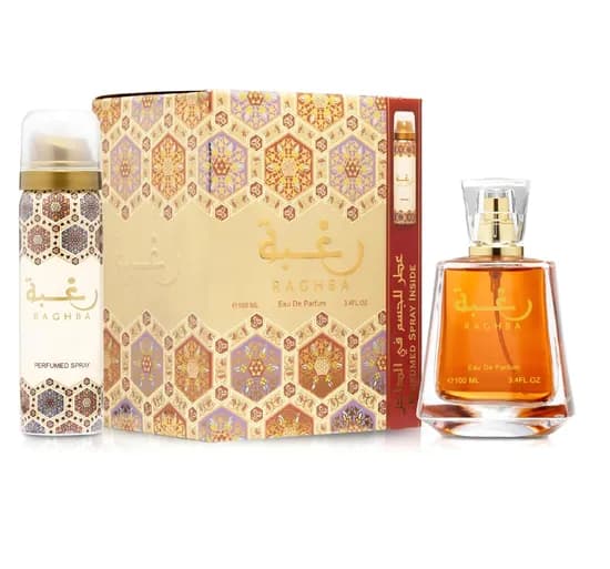 Perfume Lattafa Raghba+Deodorante 100ML