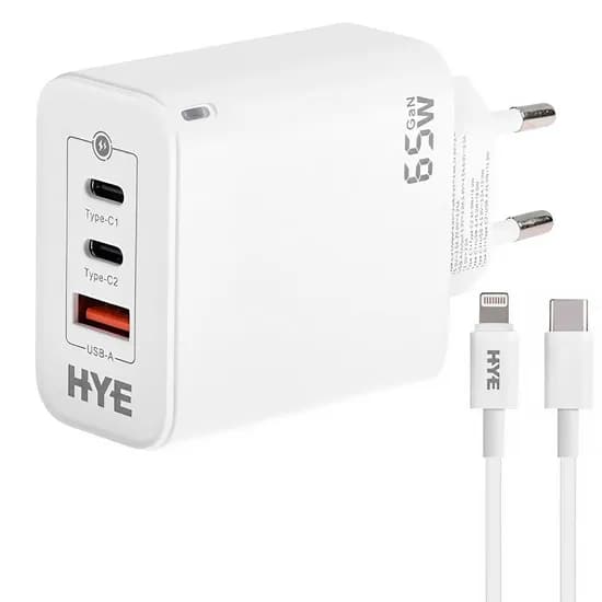 Carregador Hye HYEC79L/65W/Cabo/USB-C