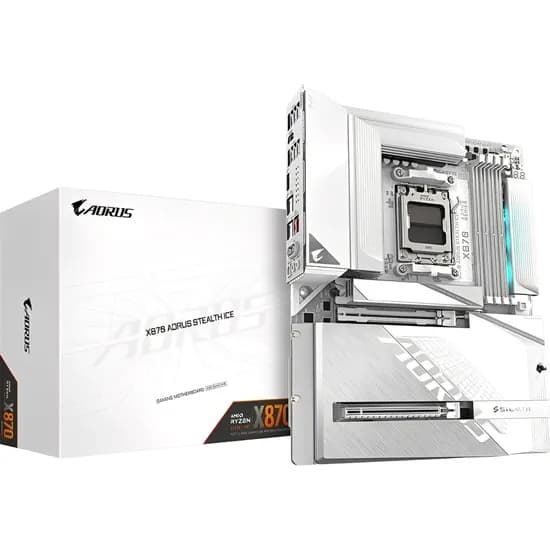 Placa-Mãe Gigabyte X870 Aorus Stealth Ice AM5 DDR5