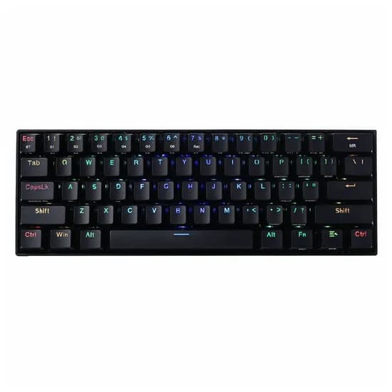 Teclado Gamer Mecânico Redragon Draconic K530 RGB USB-C Inglês - Preto K530-RGB
