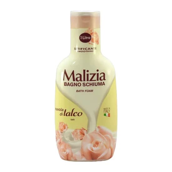 Sabonete Liquido Malizia Bagno Schiuma Nuvem de Talco 1L