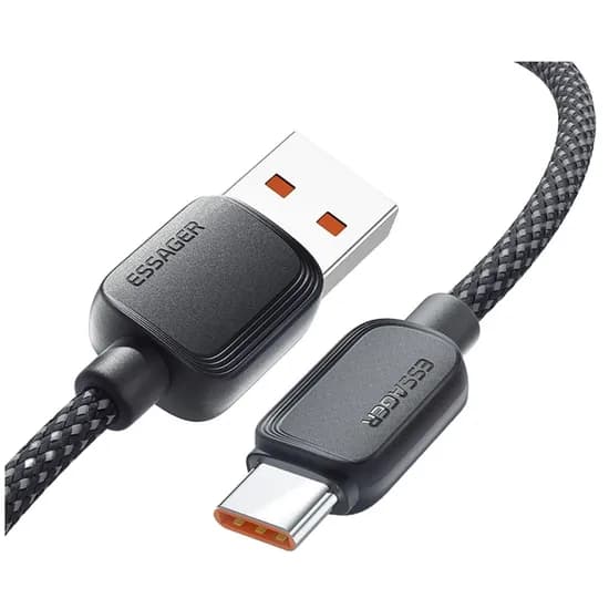 Cabo USB para USB-C Essager EXC7A-WLA01-P 2M - Preto