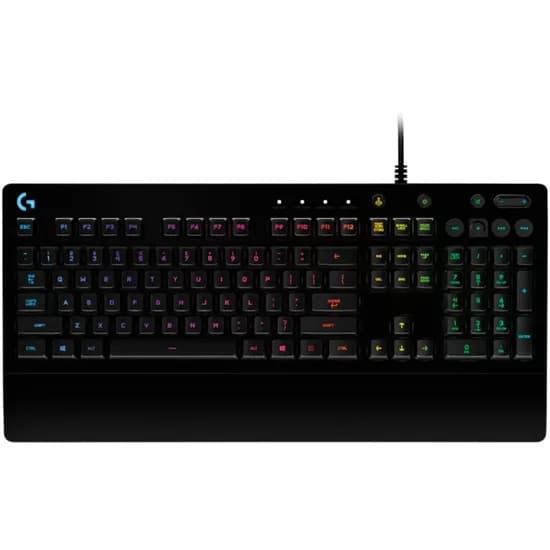 Teclado Gamer Logitech G213 Prodigy 920-008084 - com Fio - Inglês - RGB - Preto