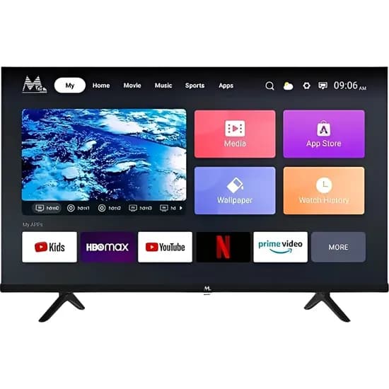 Televisor Smart LED Matek 32" MY32FSPH HD Android Wi-Fi - Preto