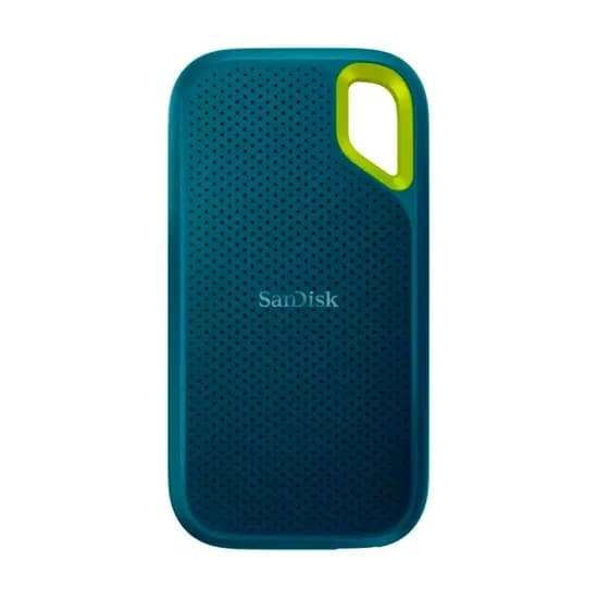 SSD Externo Portátil Sandisk Extreme, 2TB, SDSSDE61-2T00-G25M, 1050 MB/s, Azul