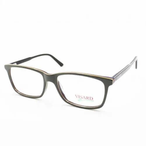 Óculos de Grau Masculino Visard CO5873 55-17-140 Col.06 - Verde/Laranja $