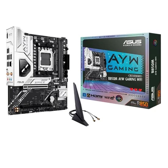 Placa Mãe Asus B850M-Ayw Gaming Wifi DDR5 Socket AM5 Chipset B850 Micro ATX