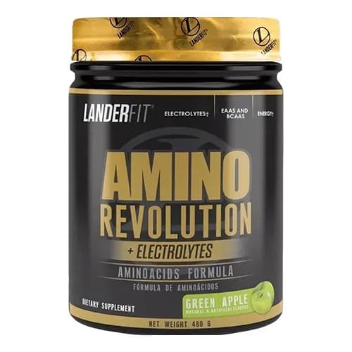 Suplemento Landerfit Amino Revolution Green Apple 480G