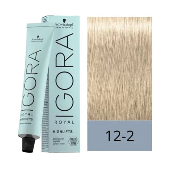 Crema de Coloración Schwarzkopf Igora Royal 12-2 Super Aclarante Humo 60GR