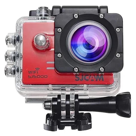 Câmera de Ação Sjcam SJ5000 14MP/1080P/ Wi Fi e Lente de 170º com LCD de 2.0" - Vermelha