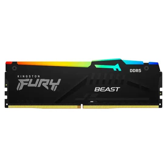 Memória Ram Kingston Fury Beast RGB 32GB DDR5 5200 MHZ - KF552C40BBA-32