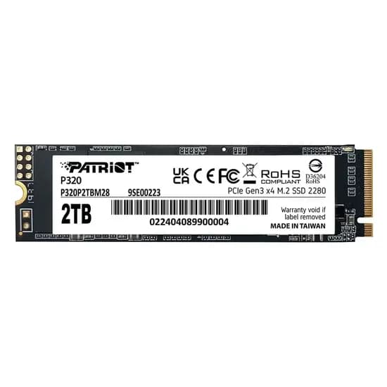 SSD M.2 Patriot 2TB Nvme PCI-Exp Gen 3 - P320P2TBM28