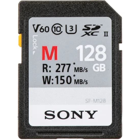 Memória SD SDXC Sony Tough Série SF-M 277/150 MB/s U3 F-M128T/T2 128 GB