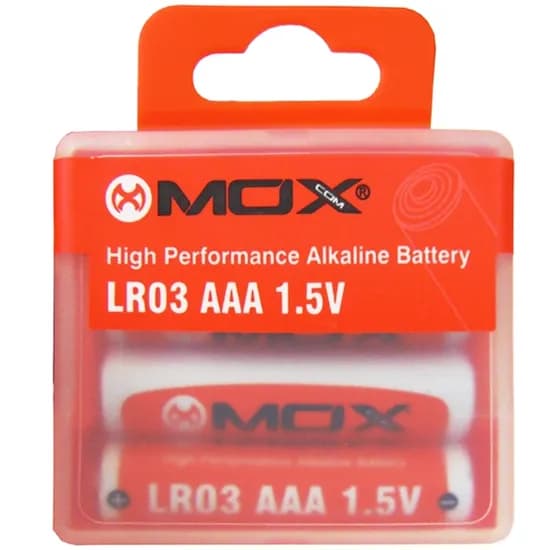 Pilha Alcalina AAA Mox LR3 1.5V - 4 Unidades