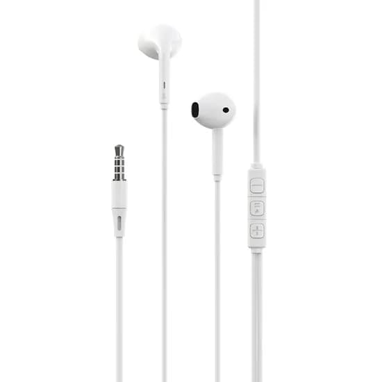 Fone de Ouvido Devia Con Cable Kintone Serie A3 3.5MM - White
