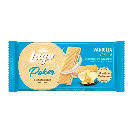 Wafer Gastone Lago Poker Baunilha Pacote 45G