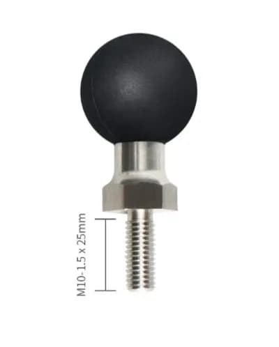 Vinmounts Mount Base M10-1.5 X 25MM Threaded Stud Motocycle Phone For 360 Action Camera