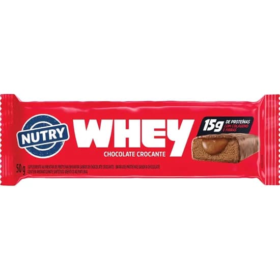 Supl. Barra de Cereal Nutry Whey Choco Croc 12X50GR