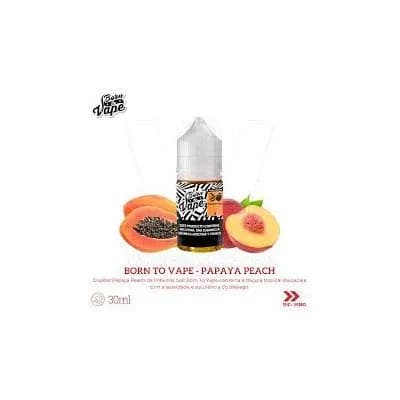 Essencia para Vaper Born To Vape Nicsalt Papaya Peach 30ML 35MG