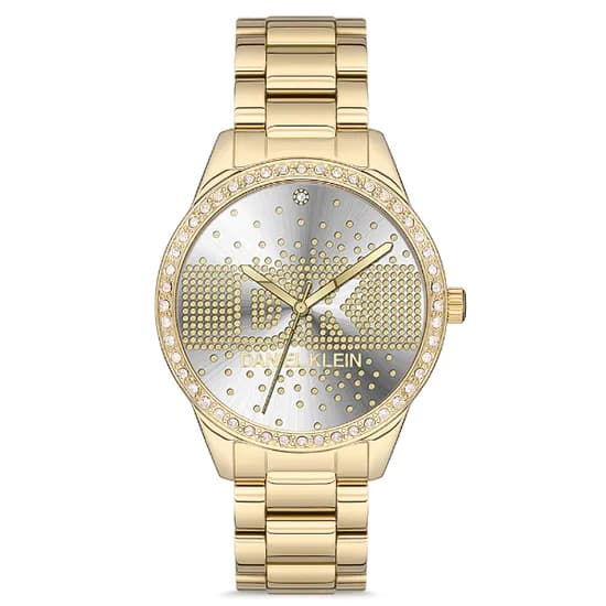 Relógio Analógico Feminino Daniel Klein DK.1.12697-3 Premium Ladies / Pulseira de Aço Inoxidável - Dourado