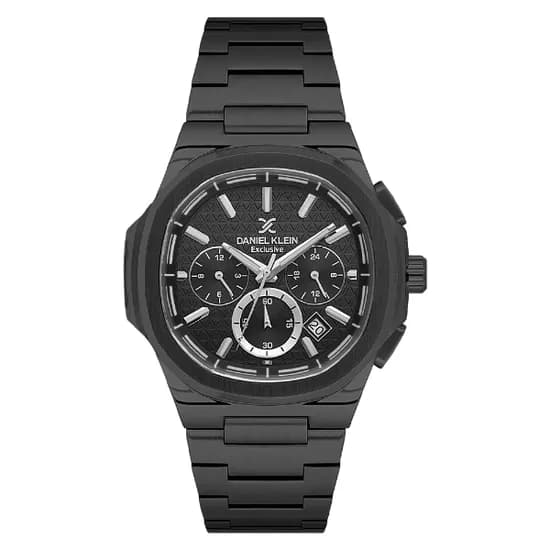 Relogio Analógico Masculino Daniel Klein DK.1.14082-5 Exclusive Gents / Pulseira de Aço Inoxidável - Preto