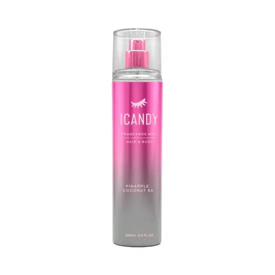 Body Splash para Corpo e Cabelo Icandy Pineapple Coconut 84 250ML