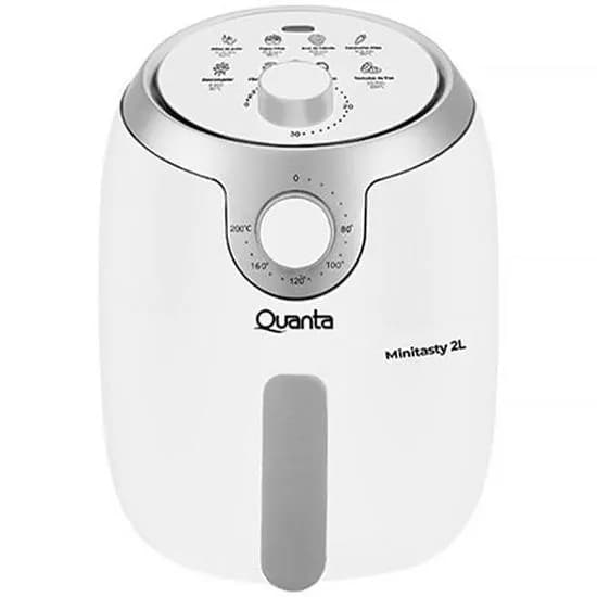 Freidora Eléctrica Air Fryer Quanta QTAF230 Minitasty - 1000W - 2L - 110V - Blanco