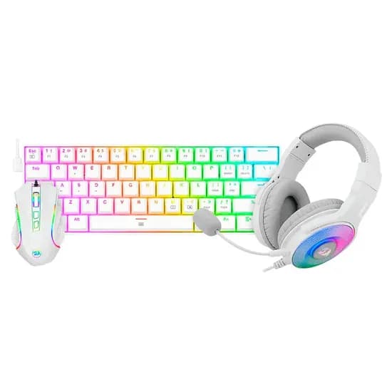 Redragon Teclado Kit S1 + Kit S129W 3EN1 Mouse+Auricular